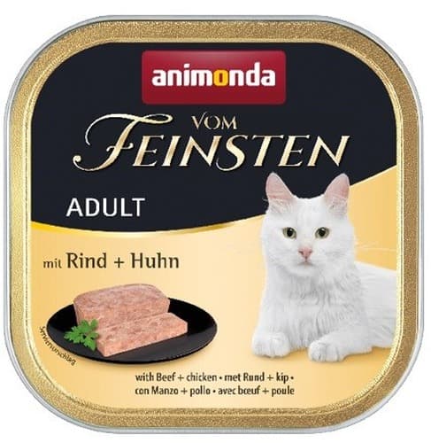 Animonda Vom Feinsten Adult wołowina z kurczakiem - mokra karma dla kota - 100 g