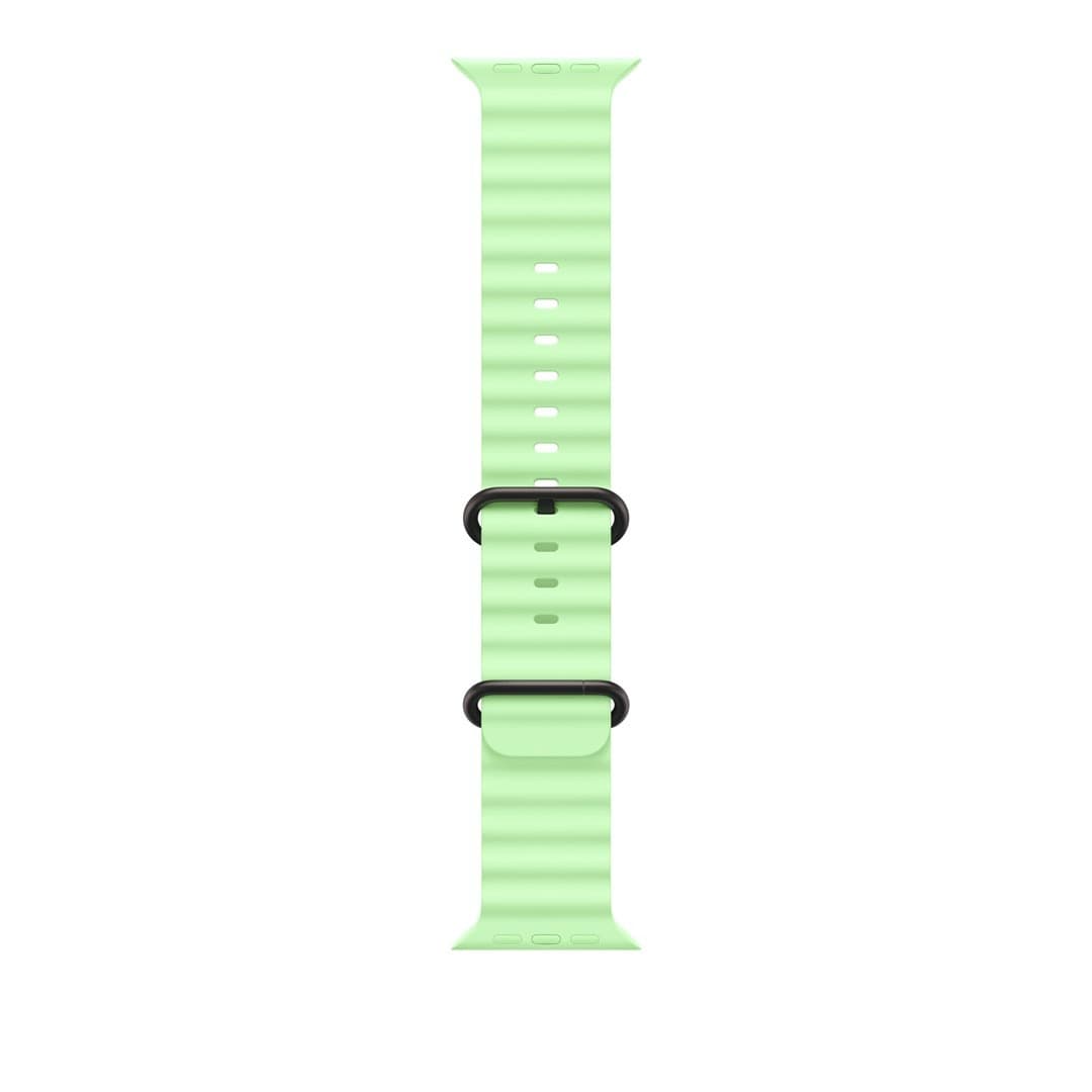 Apple Pasek 49 mm Neon Żółty do Ocean Band - Tytanowy Czarny