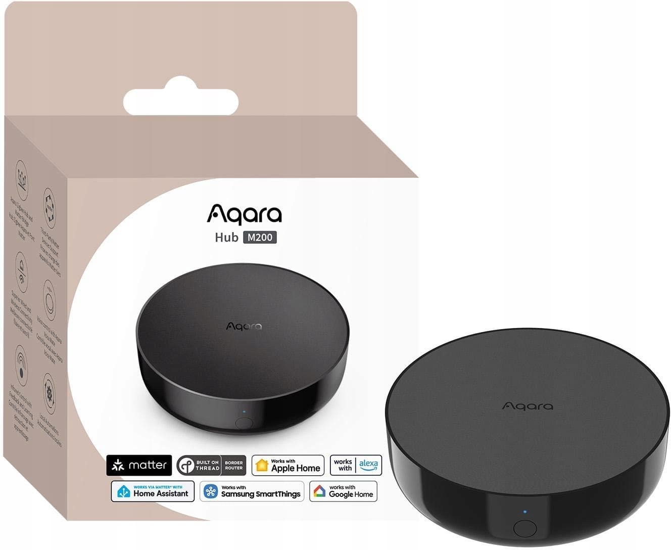 Aqara Hub M200 (HM-G03D) inteligentny hub Zigbee Matter HomeKit WiFi PoE