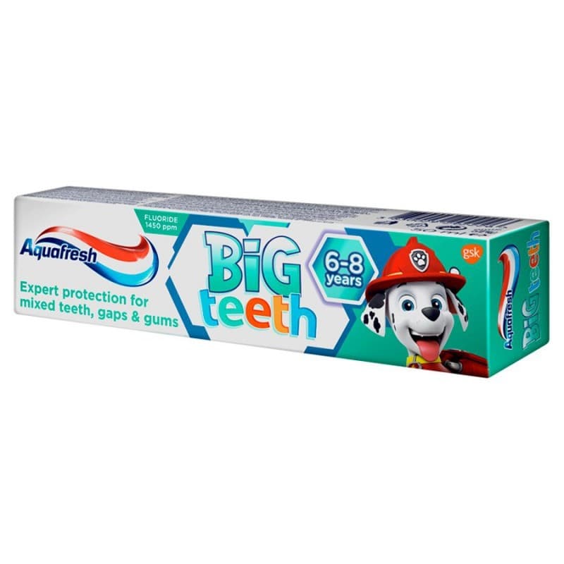 AQUAFRESH Big Teeth Pasta do Zębów z Fluorkiem 6-8 Lat 50ml