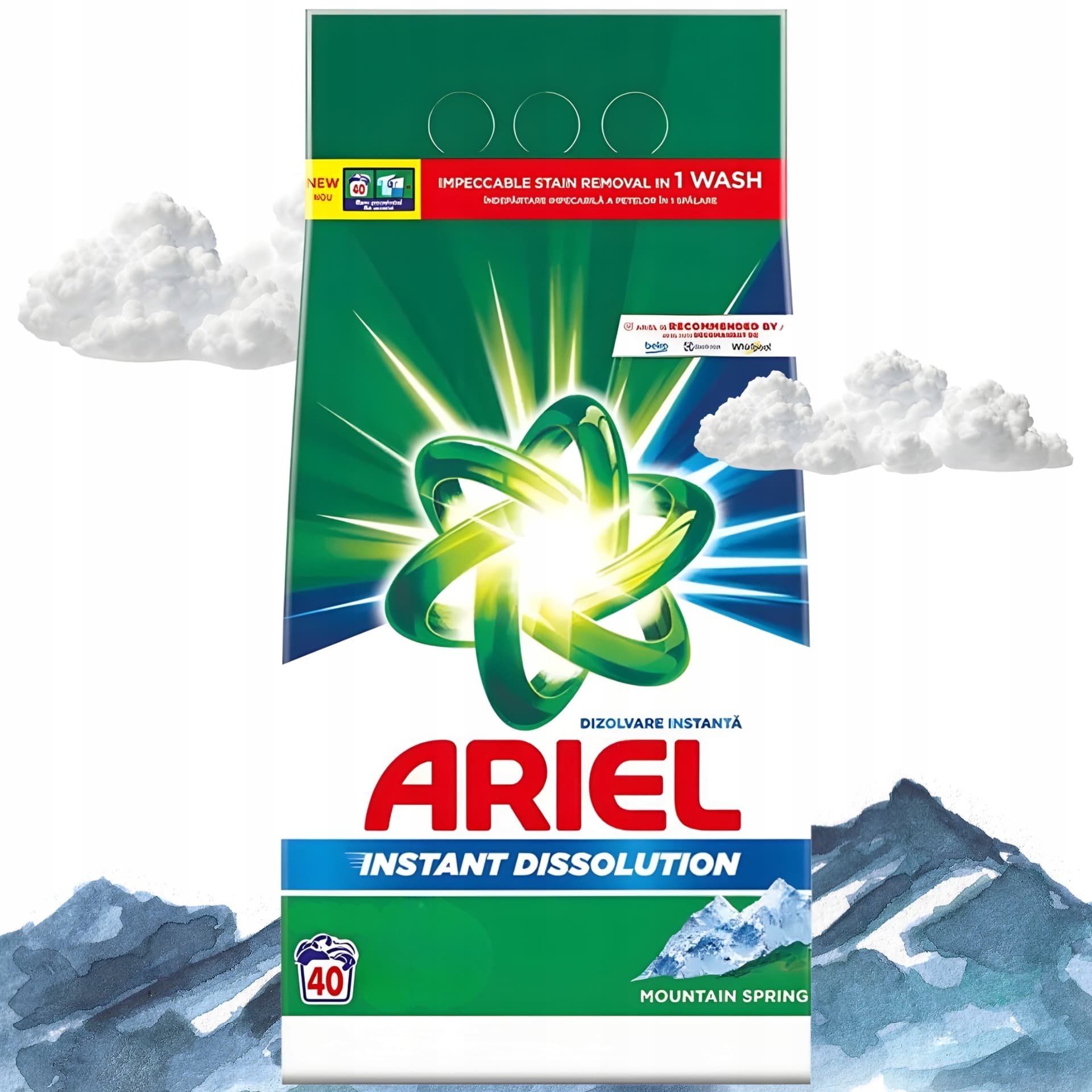 Ariel Alpine Fresh Proszek do prania 2,2 kg, 40 prań