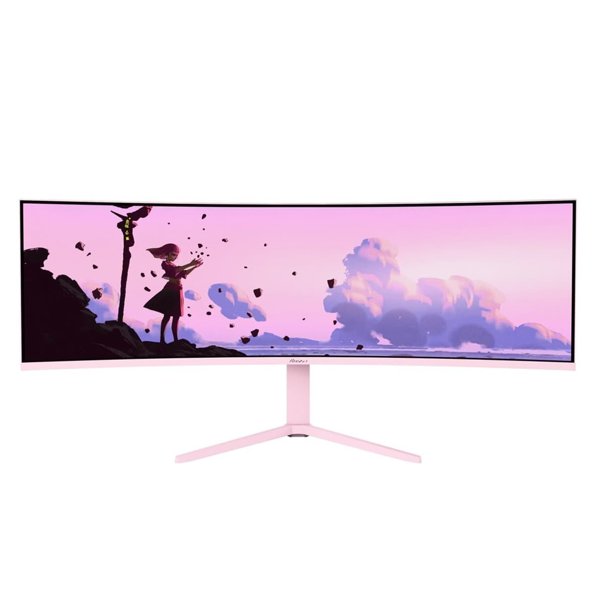 Arozzi Nova 49" Zakrzywiony Monitor Gamingowy Dual QHD LED Różowy