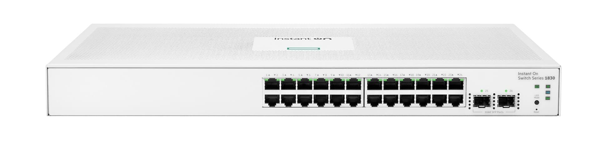 Aruba Instant On 1830 24G portowy Przełącznik Zarządzalny Gigabit Ethernet 2SFP