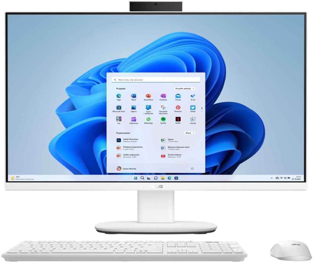ASUS AIO VM640KA-WPC046W Komputer All-in-One 23.8" FHD 100Hz Ryzen AI 5 330, 16GB RAM, 512GB SSD