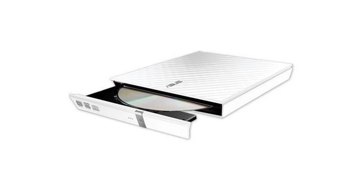 Asus SDRW-08D2S-U LITE Zewnętrzna Nagrywarka DVD USB 2.0 - Biała