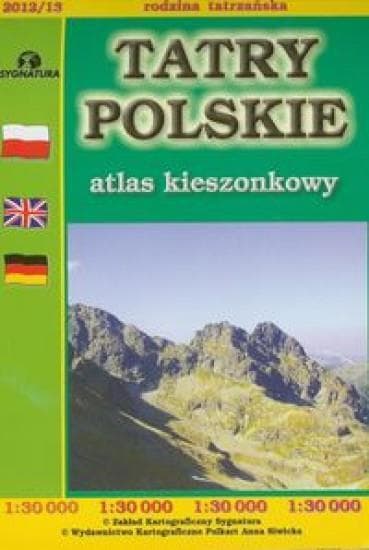 Tatry Polskie Atlas Kieszonkowy Skala 1:30 000