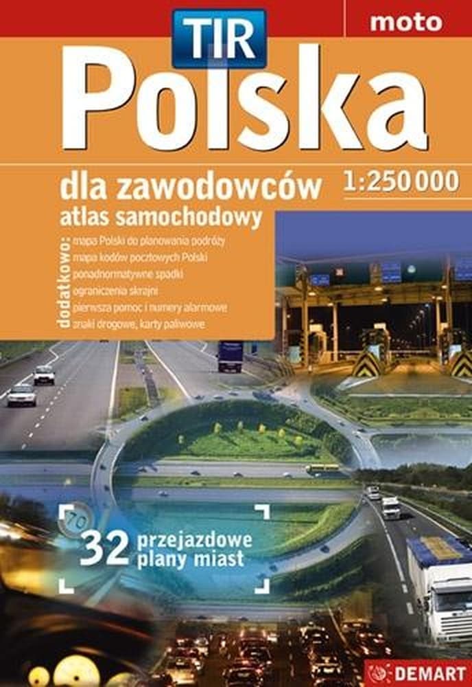 Atlas samochodowy Polska dla zawodowców 1:250 000