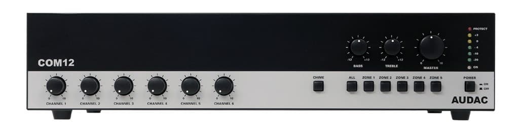 AUDAC COM12MK2 Kompresor audio 12-kanałowy Mark II do przedstawień sceny czarny