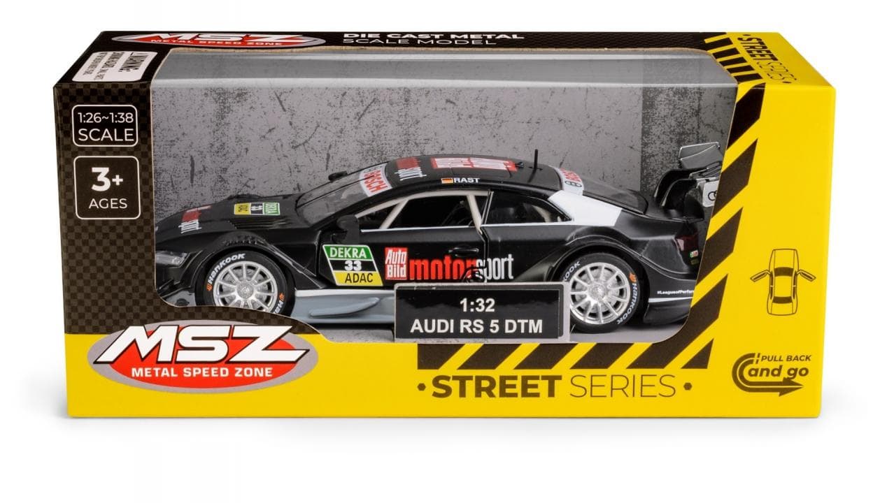 Metalowy model samochodu Audi RS 5 DTM Black 1:32