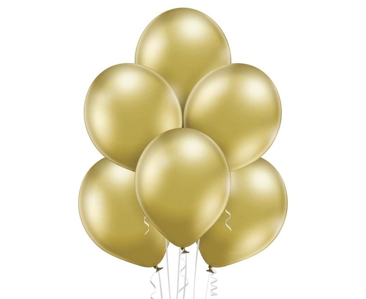 Balony błyszczące Belbal D5 złote 100 sztuk