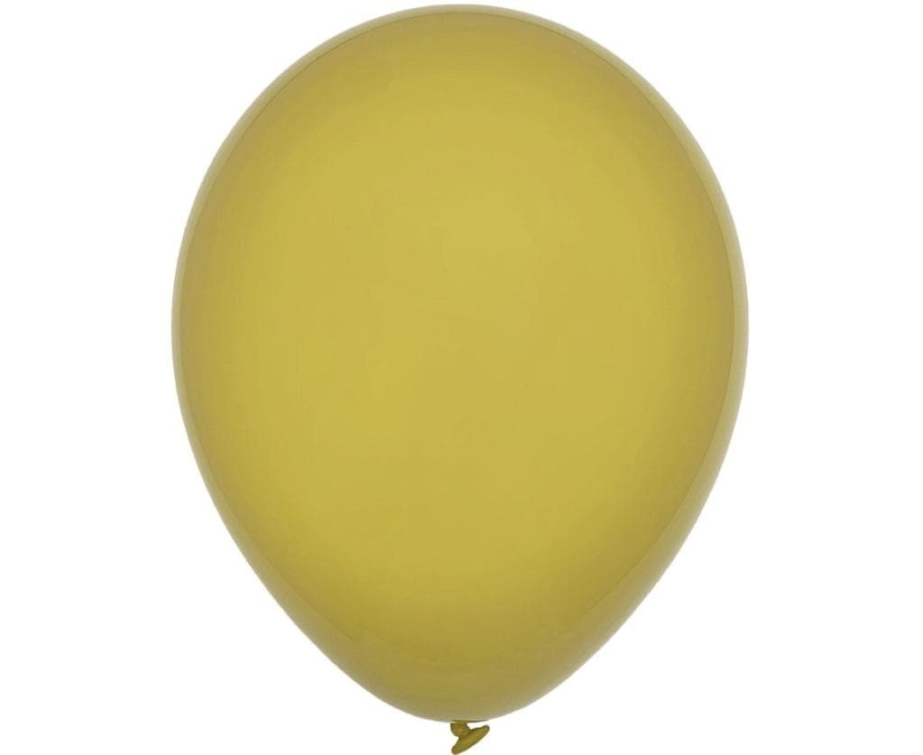Balony Decomex lateksowe pastelowe musztardowe 25 sztuk