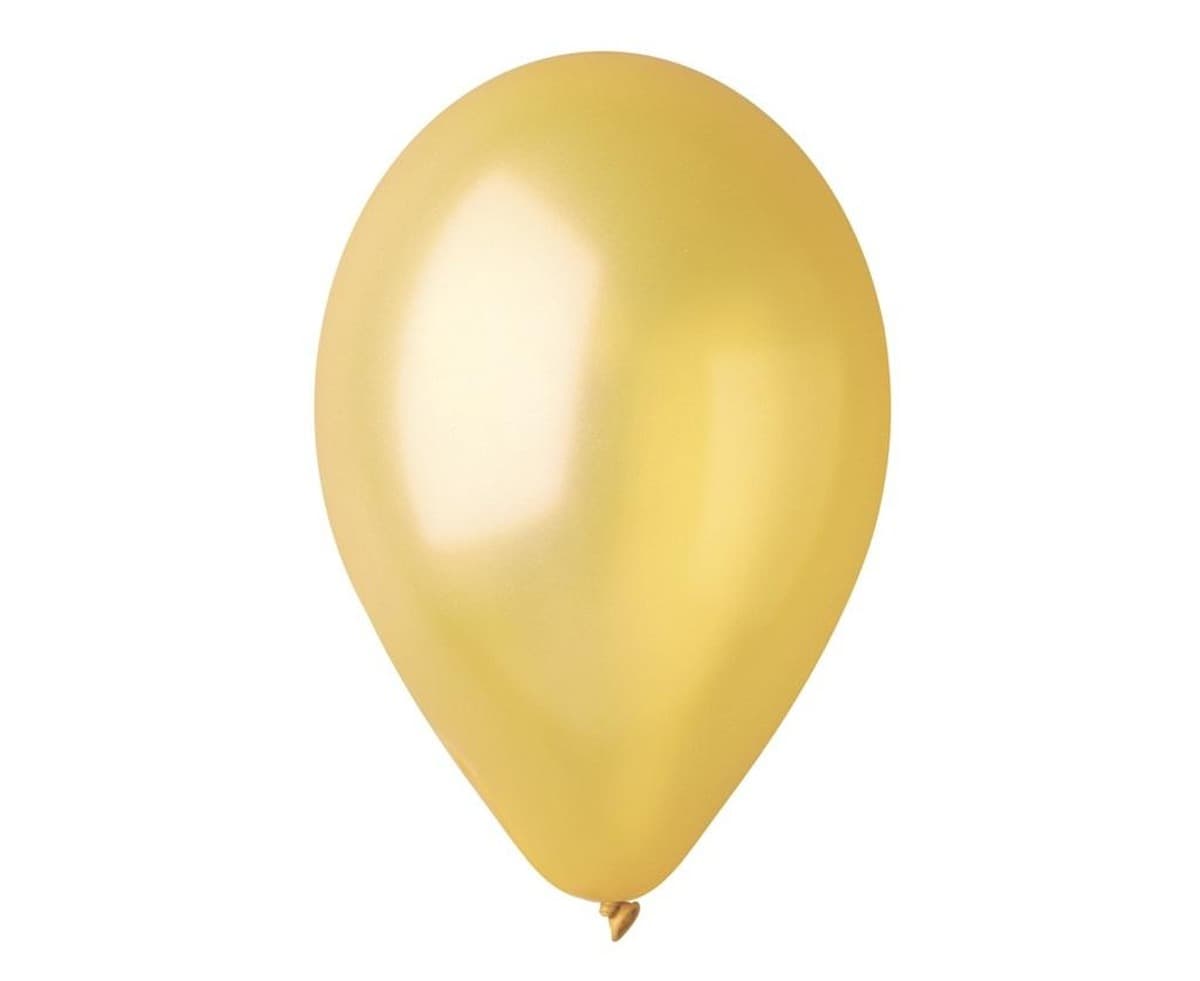 Balony metaliczne złote 25 cm 100 sztuk Dorato