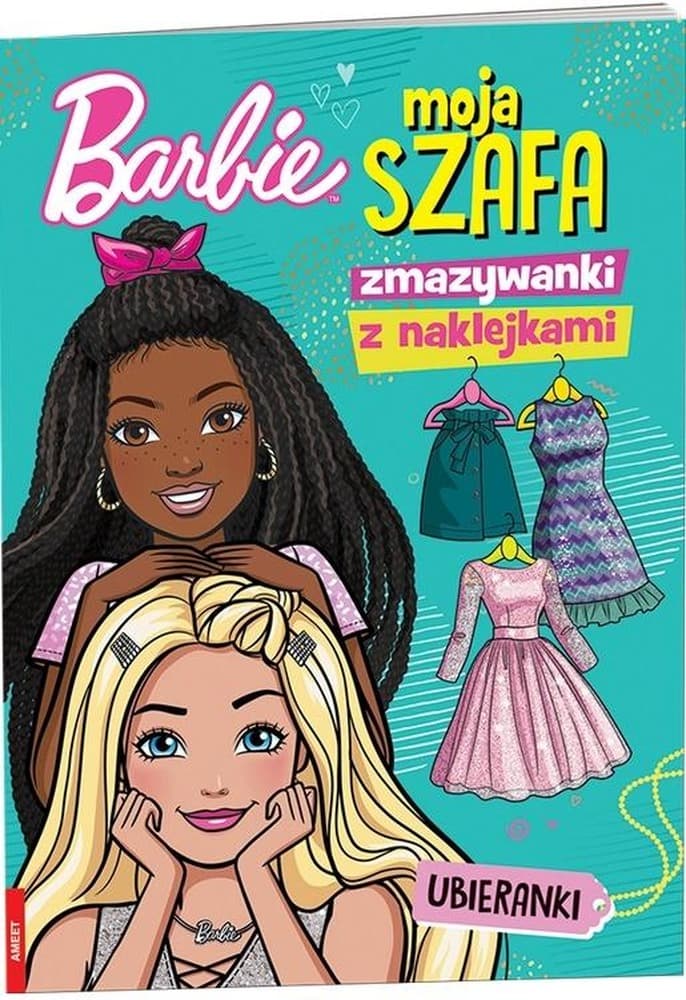 Barbie Moja szafa Zmazywanki z naklejkami Ameet