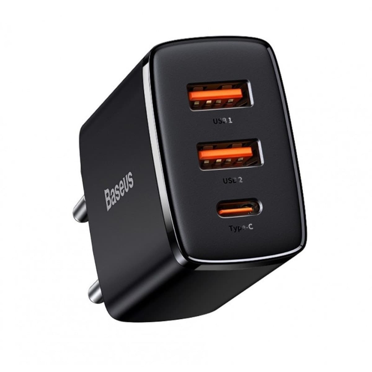 Baseus Ładowarka sieciowa 2xUSB USB-C czarna
