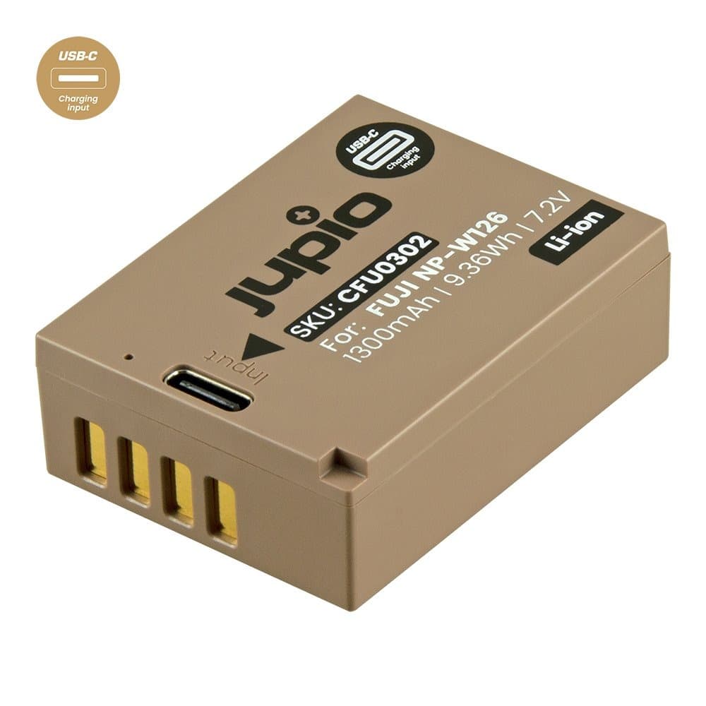 Bateria Jupio NP-W126S *ULTRA C* 1300mAh z wejściem USB-C do ładowania