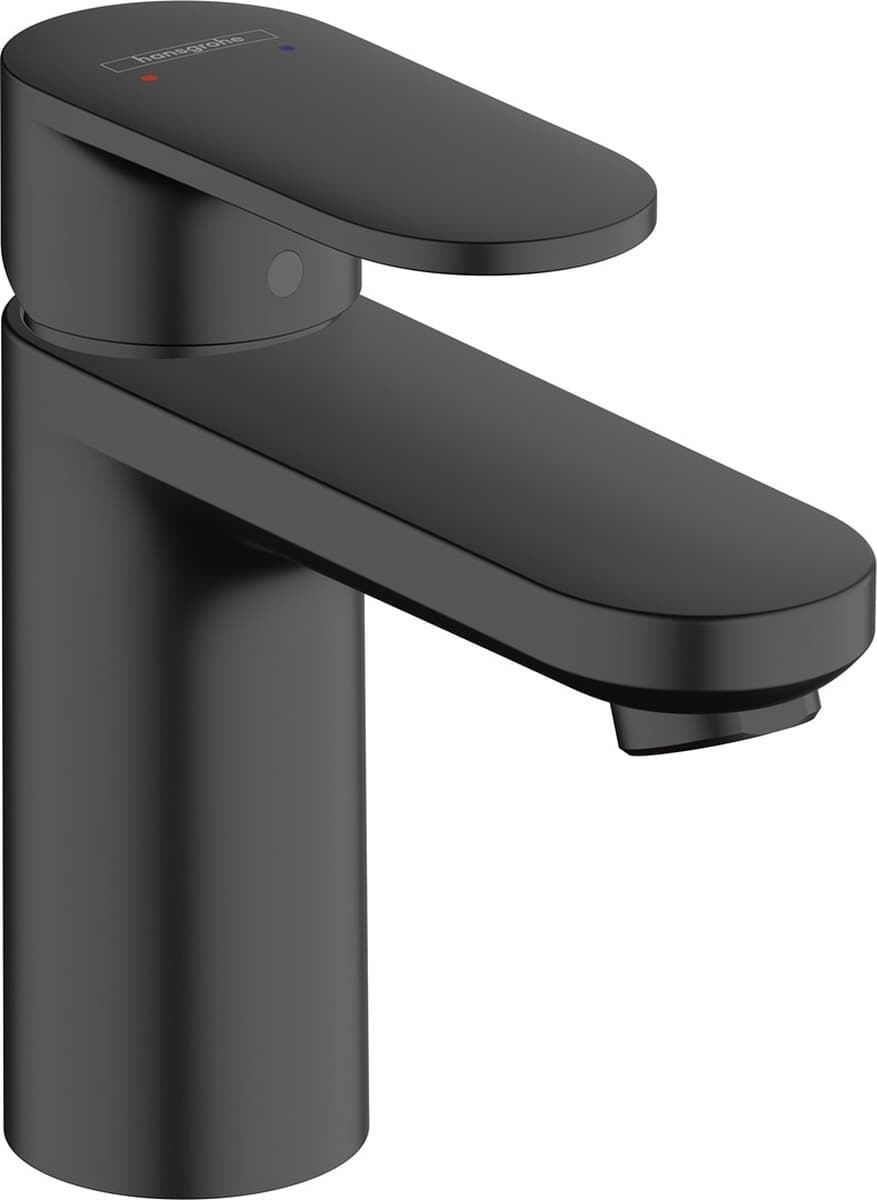 Bateria umywalkowa Hansgrohe Vernis Blend z korkiem click-clack, matowa czerń