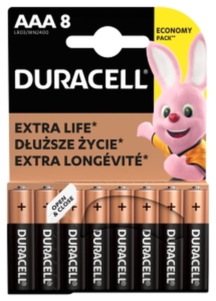 Bateria alkaliczna Duracell AAA LR03 8 szt.