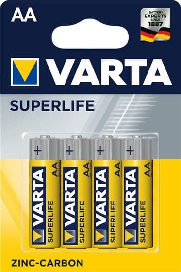 Varta Superlife Baterie AA R6 Cynkowo-Węglowe 4 sztuki