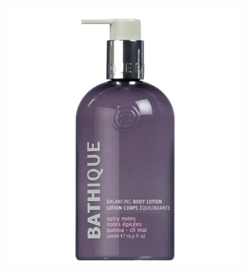 BATHIQUE balancing body lotion, 500ml - white - spicy notes fragrance - quinoa