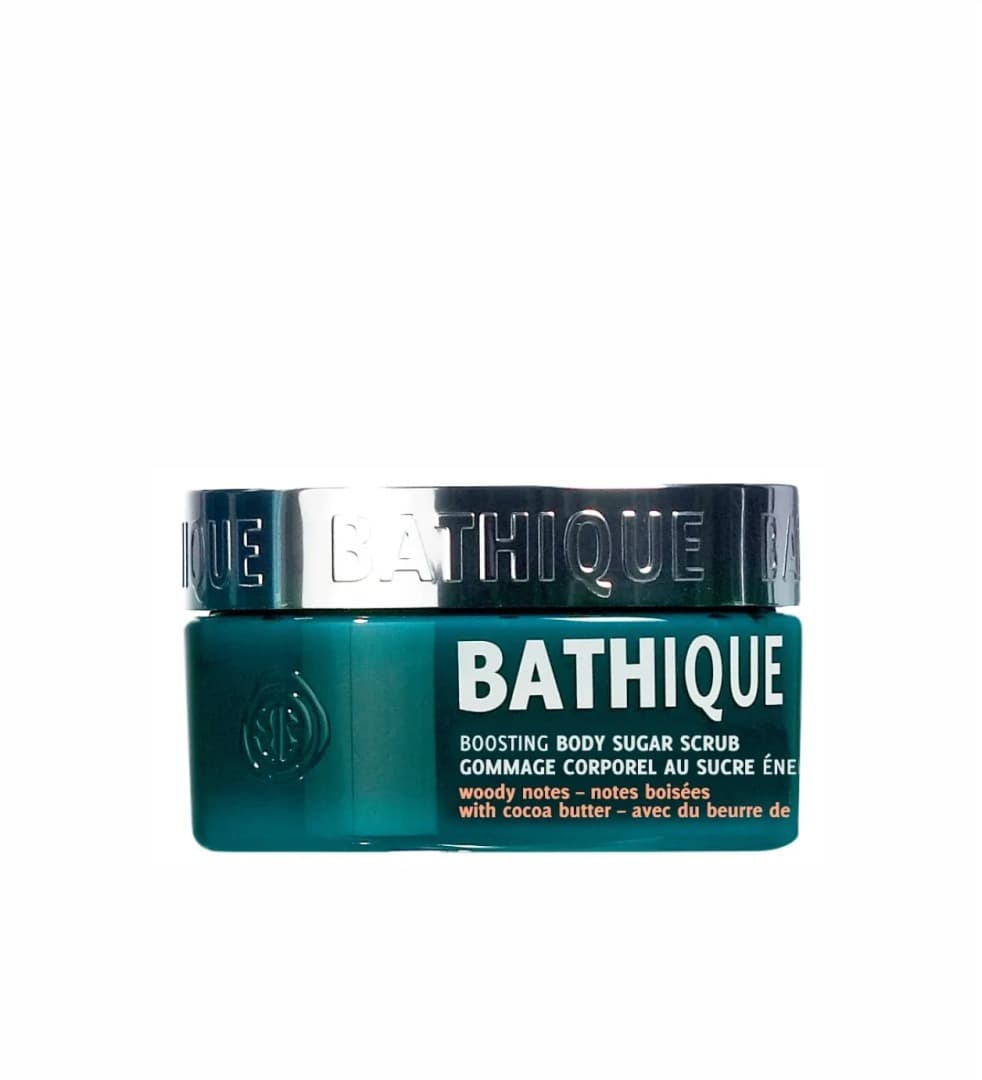 BATHIQUE boosting body sugar scrub with cocoa butter, 250 g - clear - woody notes