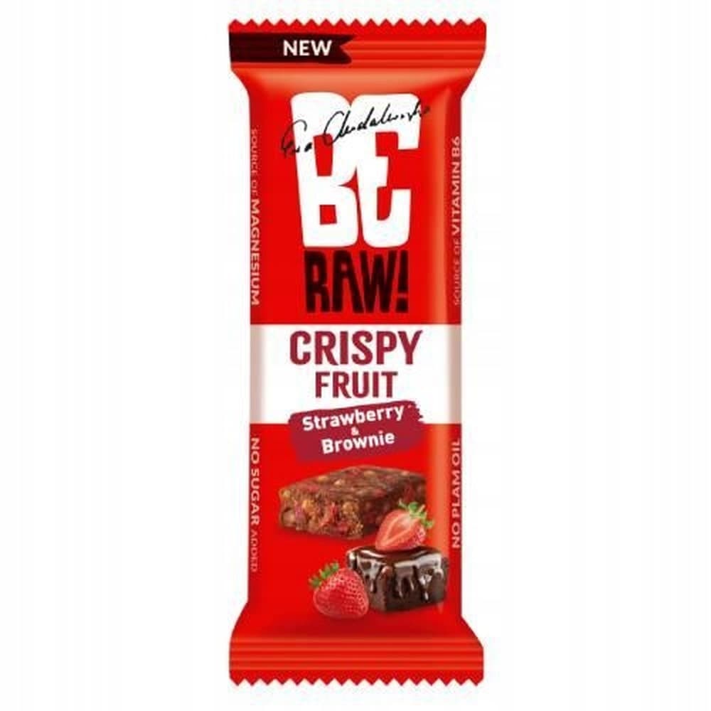 BeRAW Crispy Fruit Strawberry & Brownie 40g