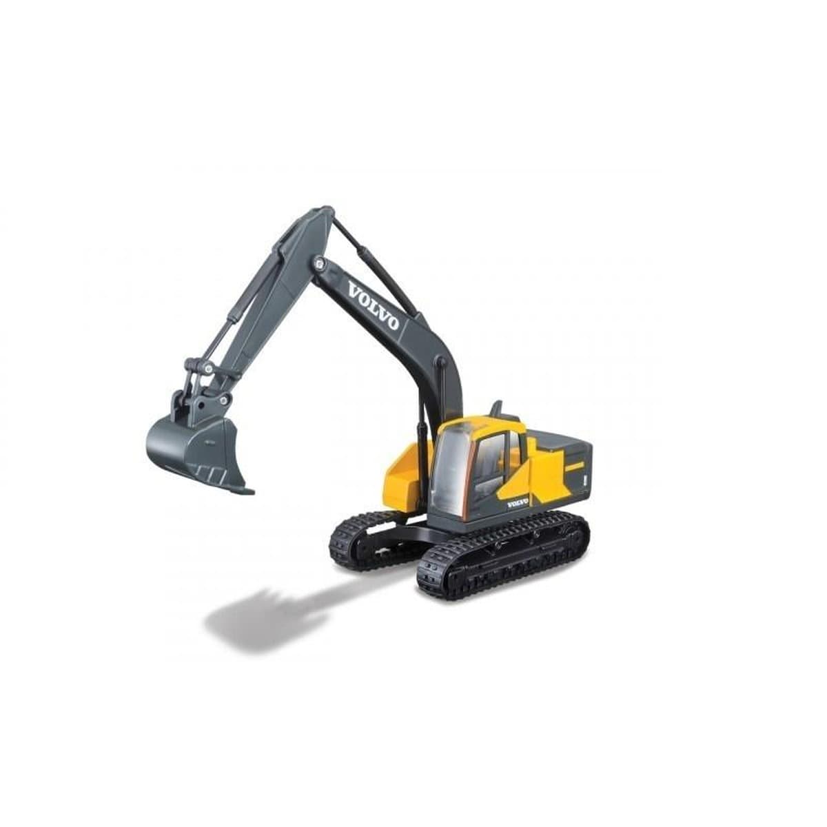 Bburago Model 1:50 Volvo EC220E Koparka Żółto-Szara