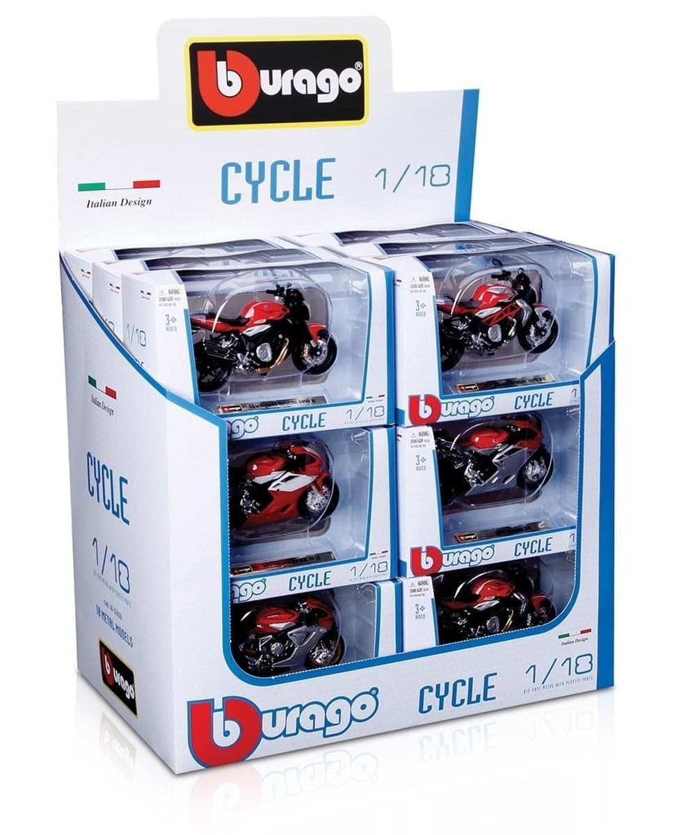 Bburago Model Motocykl MV Agusta F4 Metalowy Skala 1:18
