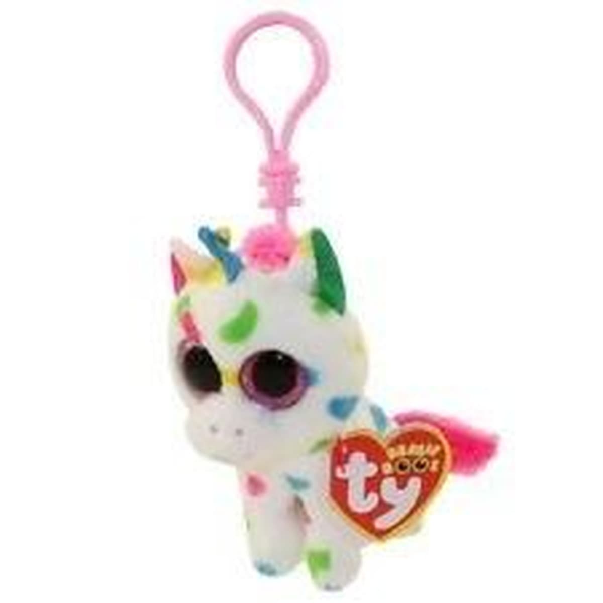 Beanie Boos Harmonie - Kolorowy Jednorożec breloczek