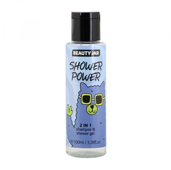 Beauty Jar SHOWER POWER: 2w1 szampon i żel pod prysznic, naturalny, 100ml