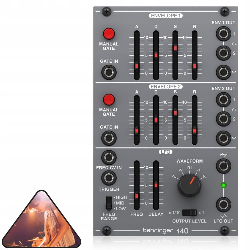 Behringer 140 DUAL ENVELOPE/LFO Moduł syntezatora