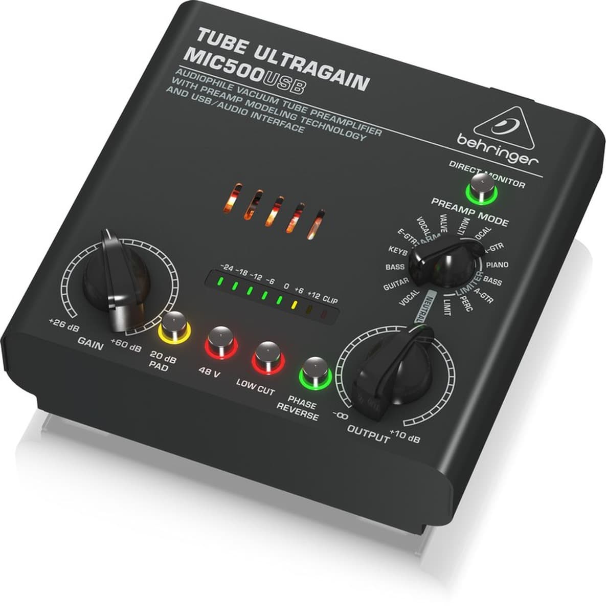 Behringer MIC500USB Lampowy przedwzmacniacz mikrofonowy USB
