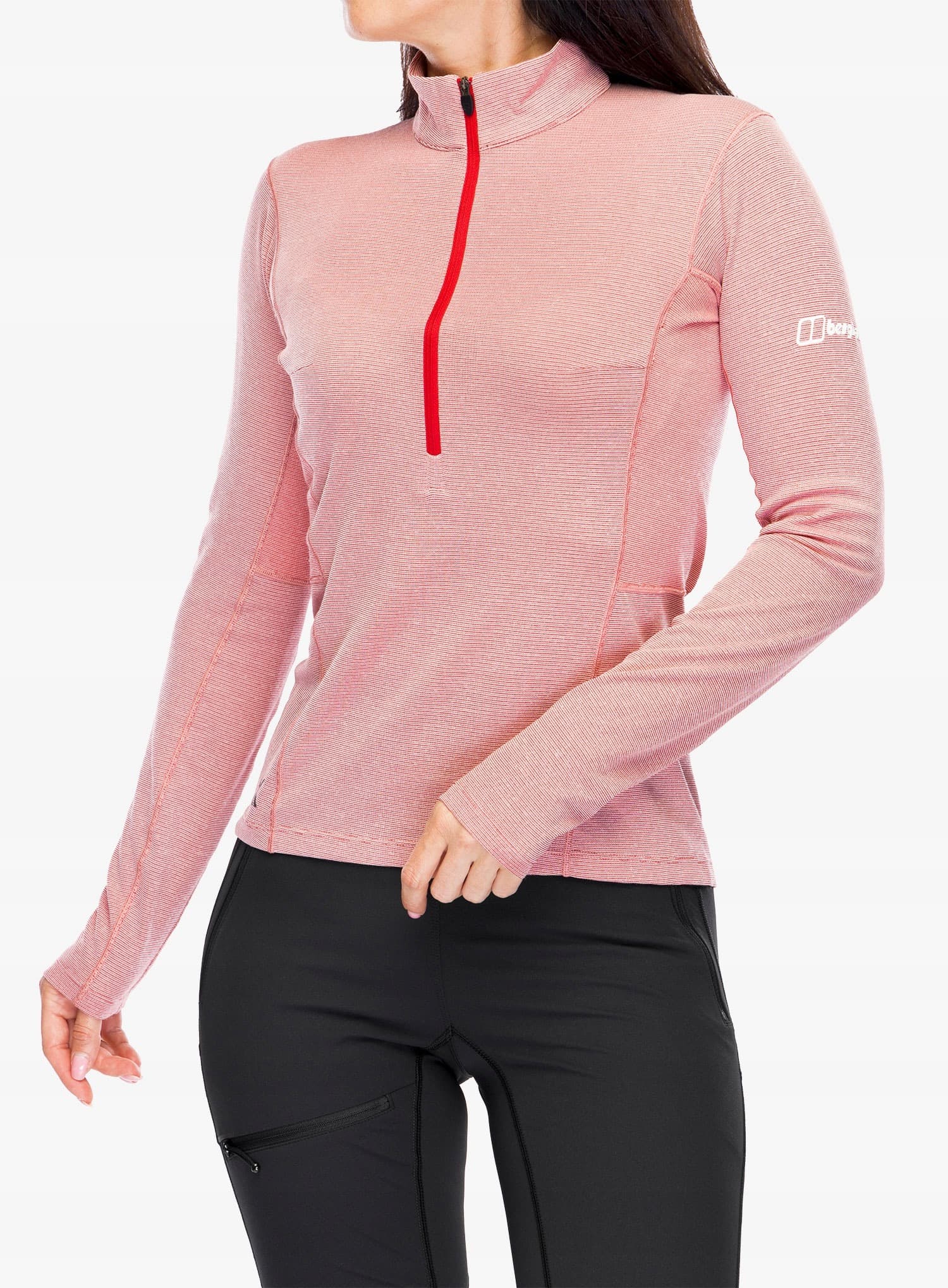 Berghaus MTN Guide LS HZ Bluza Damska - Czarny/Malinowy