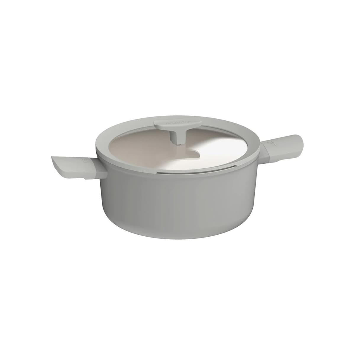 BergHOFF 3950429 Garnek 4,4 l Szary - Aluminiowy z powłoką CeraGreen
