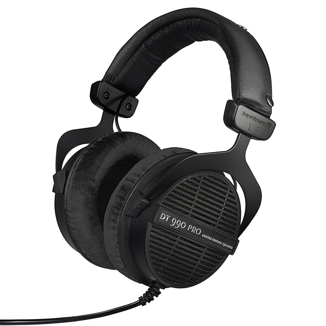 Beyerdynamic DT 990 PRO - Otwarte słuchawki studyjne 250 Ohm - Czarna edycja limitowana