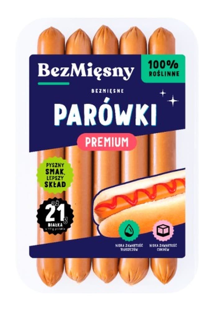 Bezmięsne Parówki Premium 160g BEZMIĘSNY