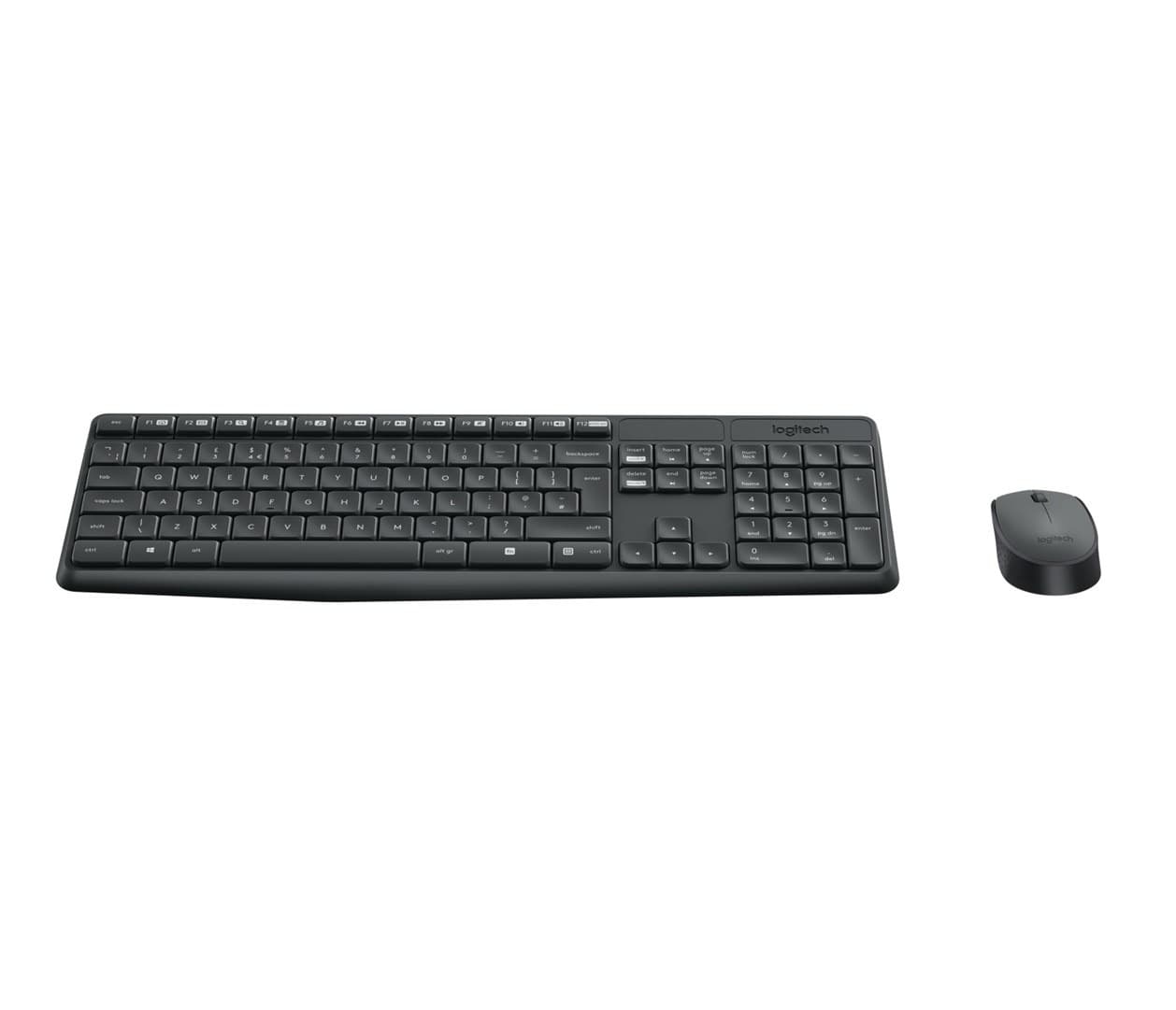 Bezprzewodowa klawiatura i mysz Logitech MK235 QWERTZ szara 2.4GHz USB