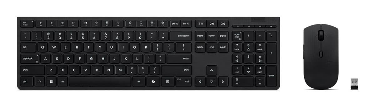 Bezprzewodowa mysz i klawiatura Lenovo TAS+Maus Professional Rechargeable Combo