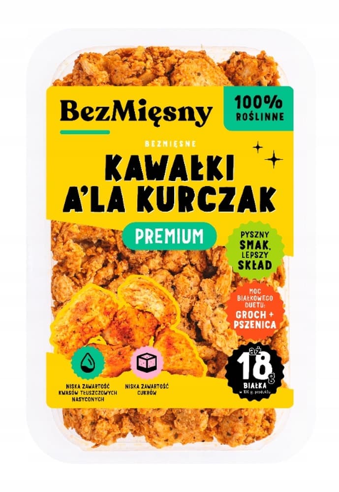 Bezmięsne Kawałki a'la Kurczak Premium 150g BEZMIĘSNY