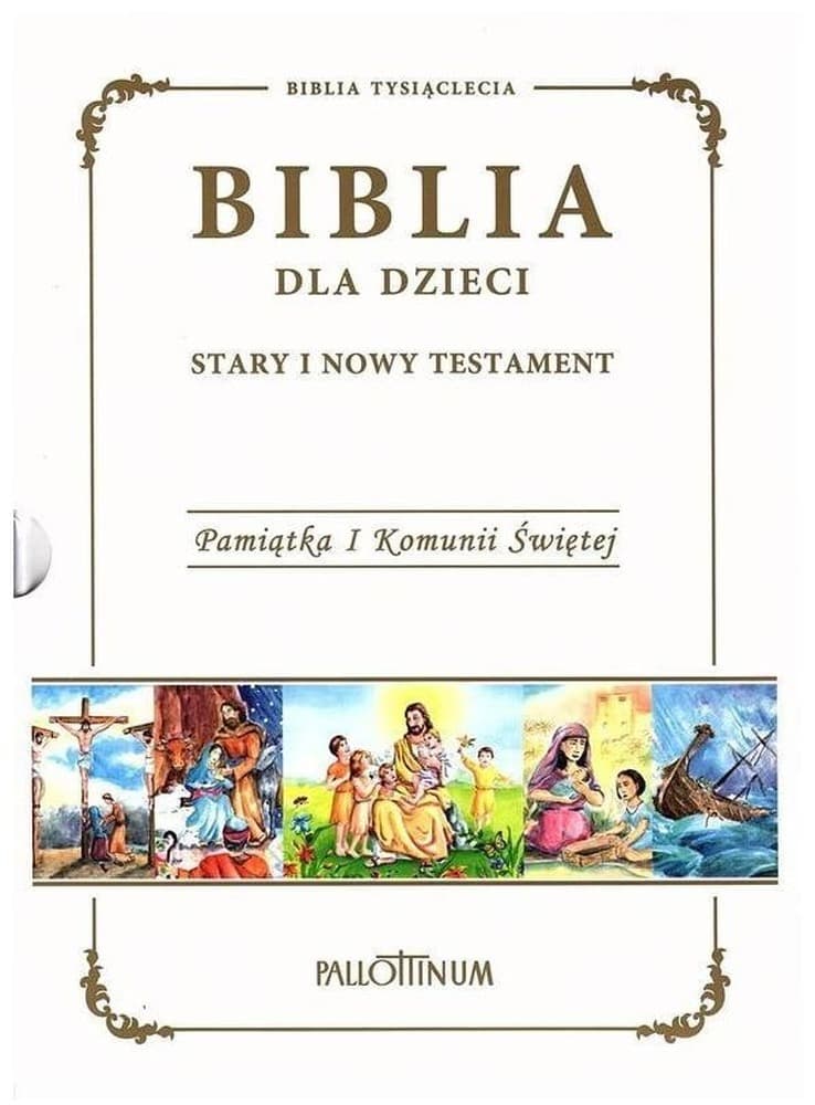 Biblia dla dzieci Pamiątka I Komunii Świętej z ilustracjami