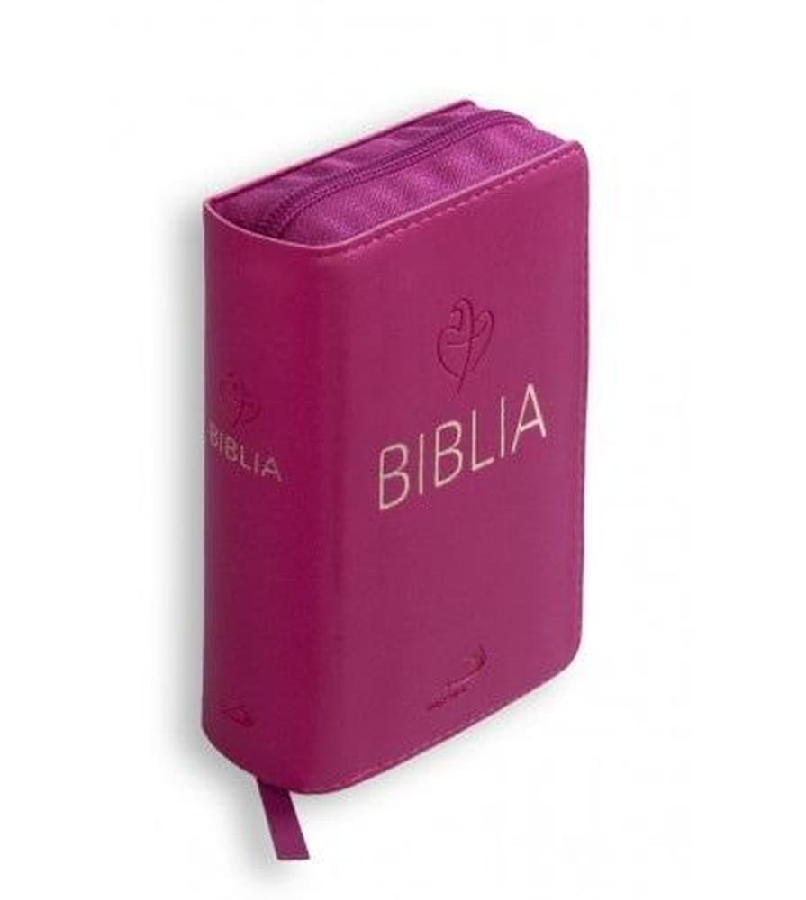 Biblia Tabor flex z zamkiem malinowa - Praca zbiorowa