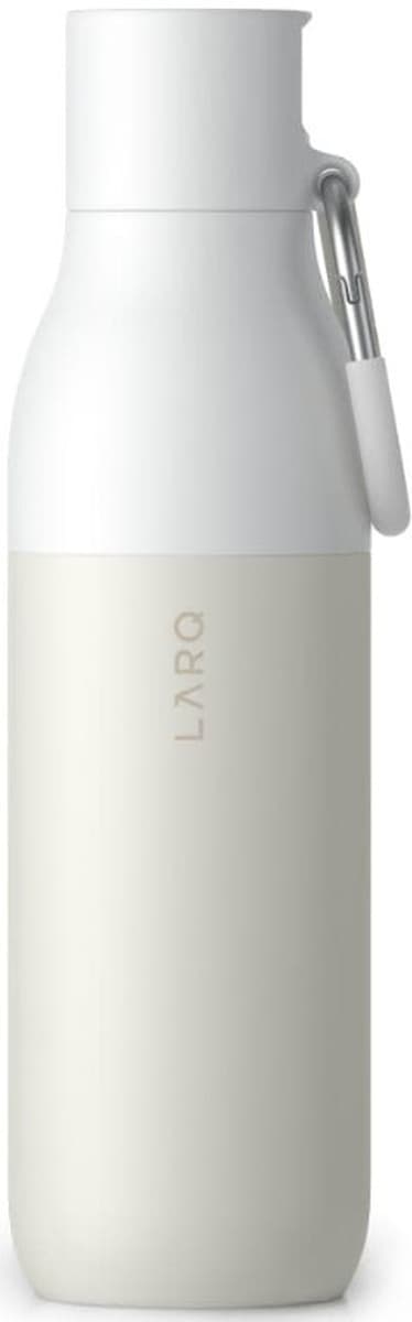 Bidon LARQ BFDGW074A stal nierdzewna, 670 ml, biały