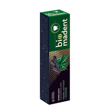 Bio Madent pasta konopna wybielająca z węglem aktywnym 100 ml