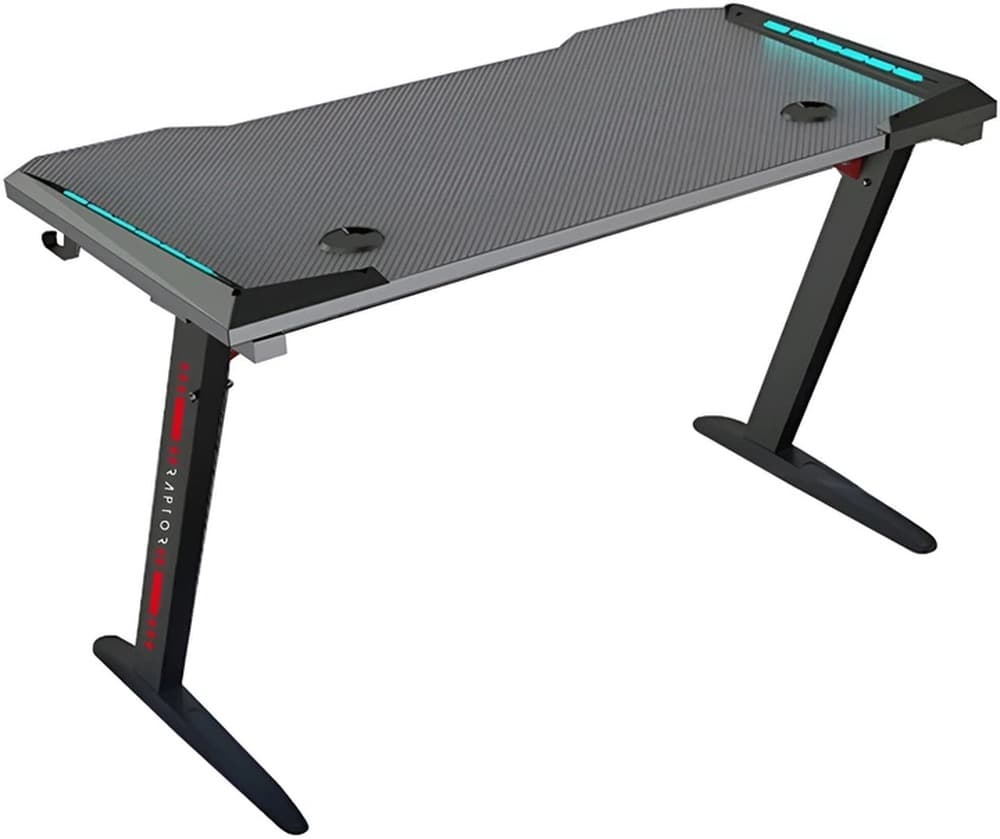 Biurko gamingowe Raptor GT100 120x60cm RGB czarne