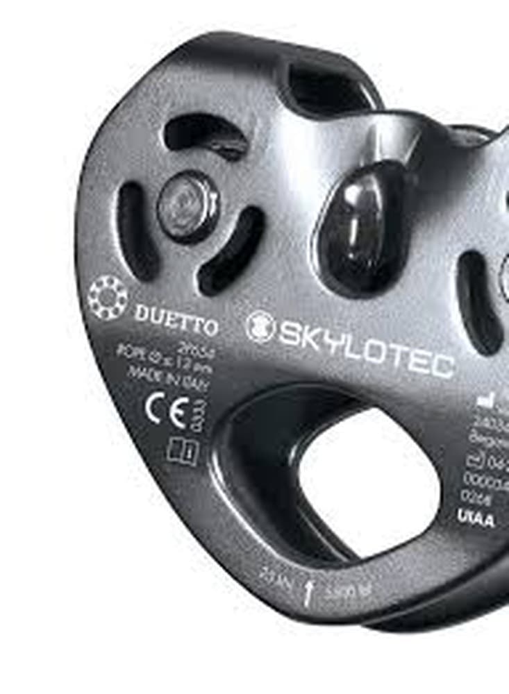 Bloczek podwójny SKYLOTEC Duetto - szary