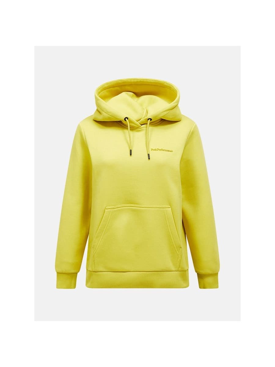 Bluza Damska Peak Performance Original Small Logo Hood Żółty