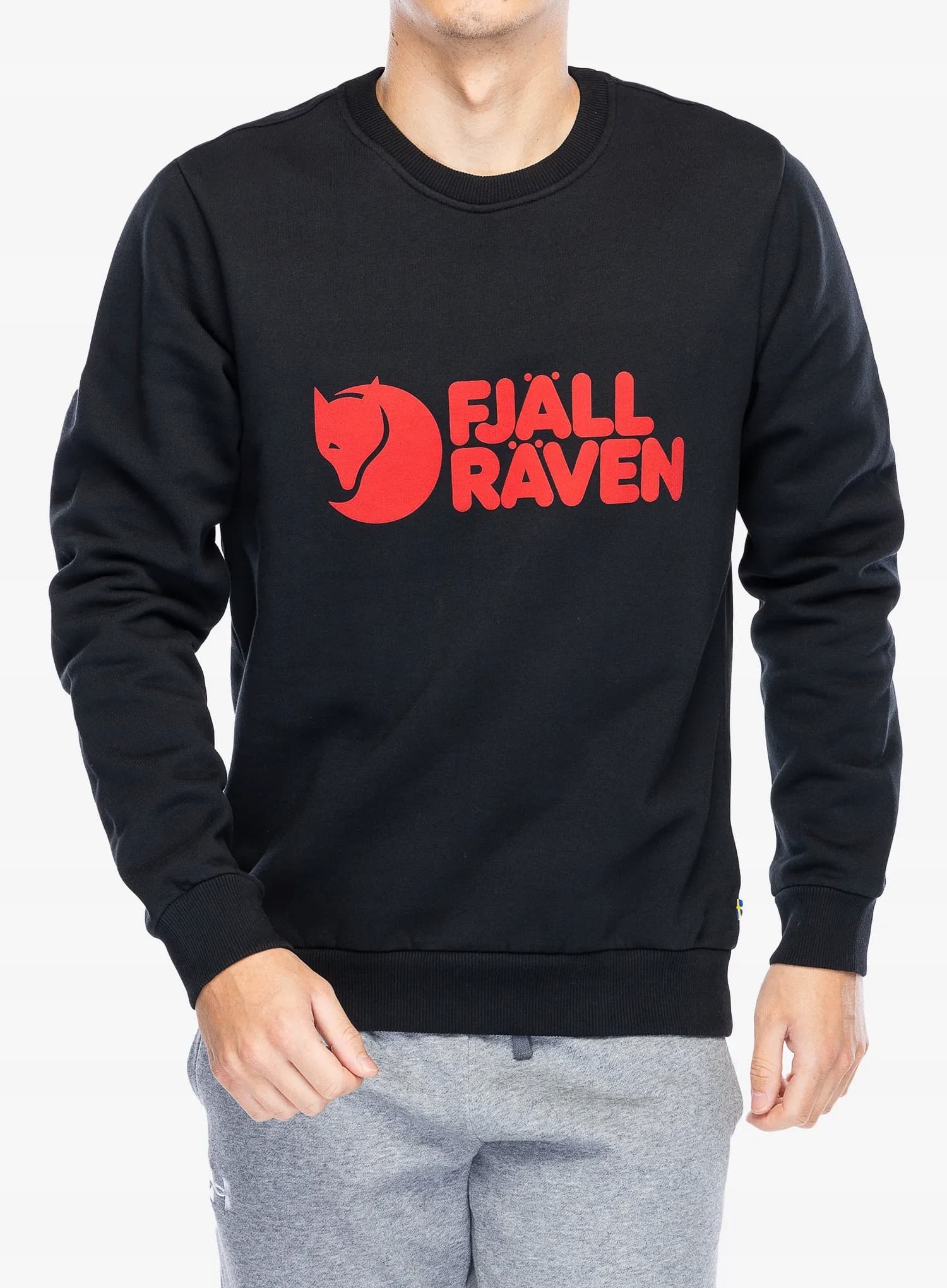 Bluza Fjallraven Logo Sweater - czarna