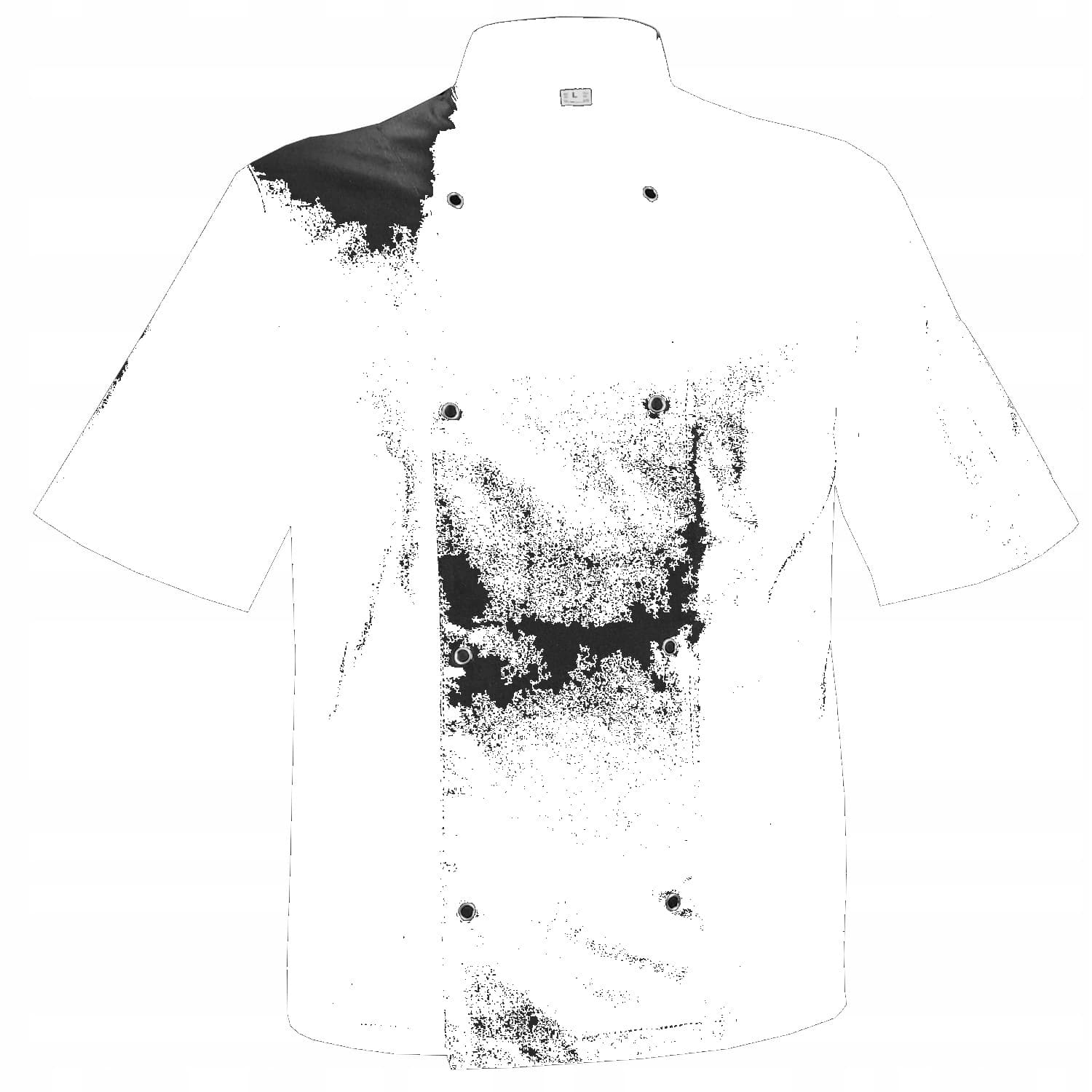 Bluza kucharska uniwersalna 2XL czarna