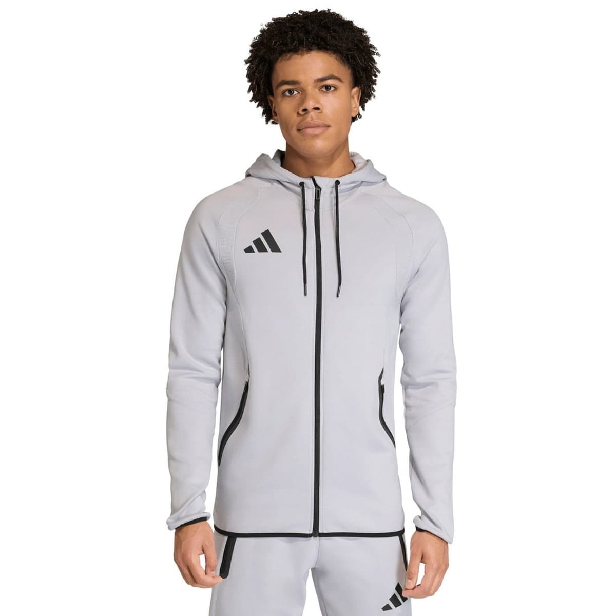 Bluza męska adidas Tiro 26 Travel Sweat Hoodie szara rozmiar L