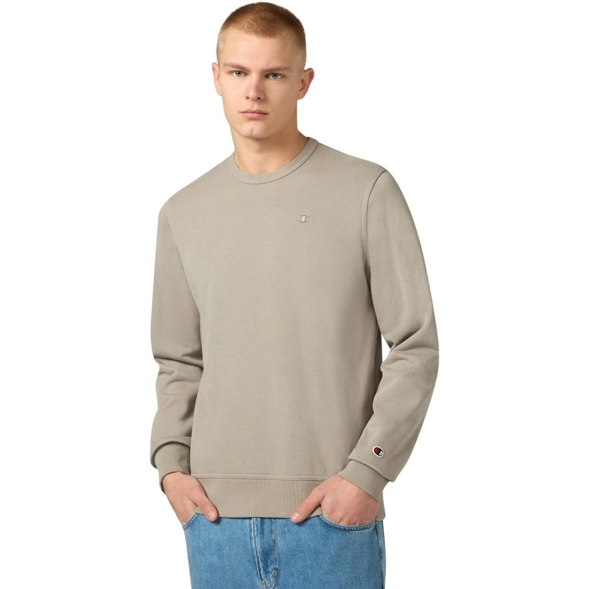 Bluza męska Crewneck Sweatshirt beżowa rozmiar L
