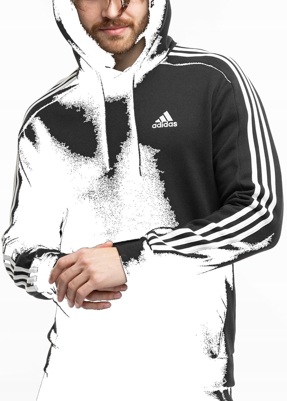 Adidas bluza dresowa męska czarna mix